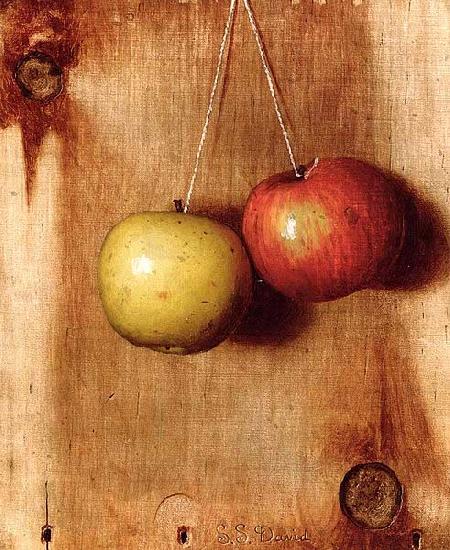 DeScott Evans De Scott Evans: Hanging Apples oil painting image